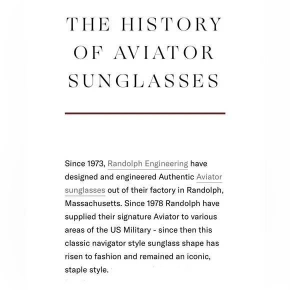 Randolph Engineering USA Inc Military Standard Aviator Sunglasses *Vintage* 🕶️